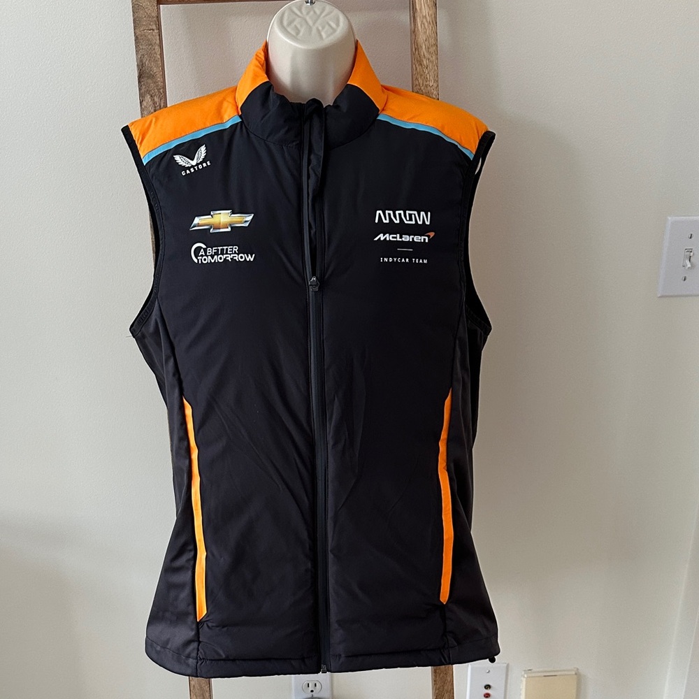 McLaren Black and Orange Men's Vest
